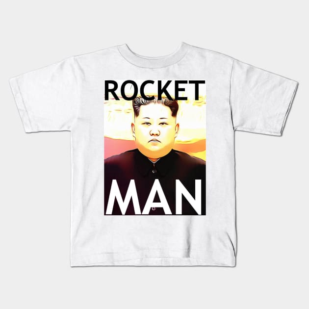 Rocket Man Kids T-Shirt by My Geeky Tees - T-Shirt Designs